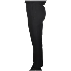 Ottod'Ame - Tapered Leg Trousers in Cotton - Black - Trousers - Luxury Exclusive Collection - Avvenice