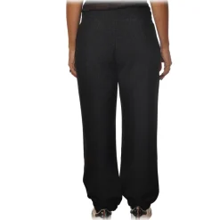 Ottod'Ame - Trousers in Laminated Fabric - Black - Trousers - Luxury Exclusive Collection - Avvenice