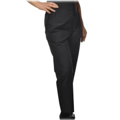 Ottod'Ame - Trousers with Elastic Waist - Blue - Trousers - Luxury Exclusive Collection - Avvenice