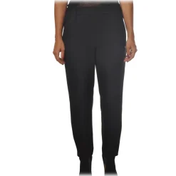 Ottod'Ame - Trousers with Tapered Leg - Black - Trousers - Luxury Exclusive Collection - Avvenice