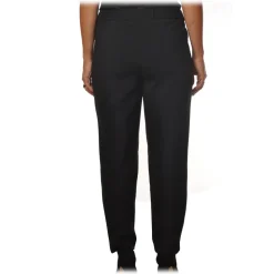 Ottod'Ame - Trousers with Tapered Leg - Black - Trousers - Luxury Exclusive Collection - Avvenice