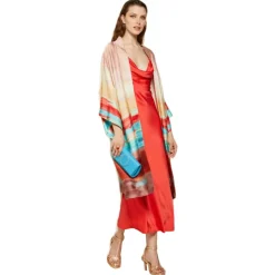 Ottod'Ame - Viscose Kimono Jacket - Multicolour - Jacket - Luxury Exclusive Collection - Avvenice