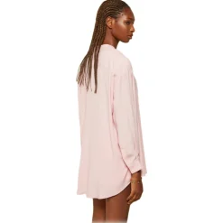 Ottod'Ame - Wide Shirt with Korean Neck - Pink - Shirt - Luxury Exclusive Collection - Avvenice