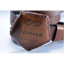 PangaeA - PangaeA Belt - Brown - PangaeA Accessories - Artisan Leather Belt - Avvenice