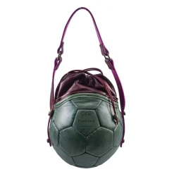 PangaeA - PangaeA Prima Pelle Bag - Green Bordeaux - Original Model - Artisan Leather Casual Handbag - Avvenice