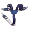 PangaeA - PangaeA Suspenders - Blue - Suspenders PangaeA Y - Artisan Leather Suspenders - Avvenice