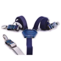 PangaeA - PangaeA Suspenders - Blue - Suspenders PangaeA Y - Artisan Leather Suspenders - Avvenice