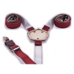 PangaeA - PangaeA Suspenders - Bordeaux - Suspenders PangaeA Y - Artisan Leather Suspenders - Avvenice