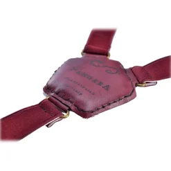 PangaeA - PangaeA Suspenders - Bordeaux - Suspenders PangaeA Y - Artisan Leather Suspenders - Avvenice