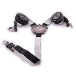 PangaeA - PangaeA Suspenders - Black - Suspenders PangaeA Y - Artisan Leather Suspenders - Avvenice