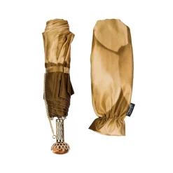 Pasotti Ombrelli 1956 - 257 21065-40 A29 - Beige Petal Folding Umbrella - Luxury Artisan High Quality Umbrella - Avvenice