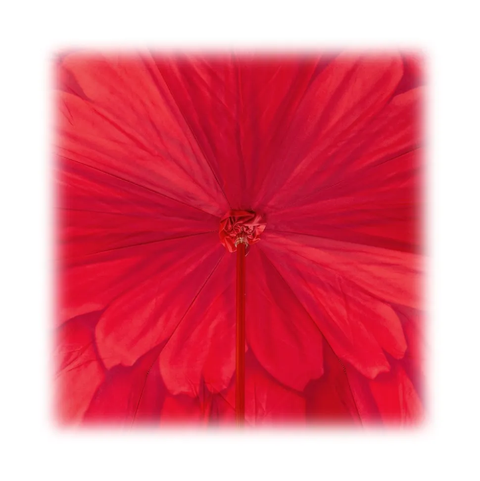 Pasotti Ombrelli 1956 - 189 21065-21 A - Red Petal Umbrella - Luxury Artisan High Quality Umbrella - Avvenice