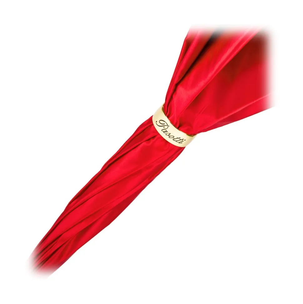 Pasotti Ombrelli 1956 - 189 21065-21 A - Red Petal Umbrella - Luxury Artisan High Quality Umbrella - Avvenice