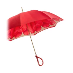 Pasotti Ombrelli 1956 - 189 21065-21 A - Red Petal Umbrella - Luxury Artisan High Quality Umbrella - Avvenice