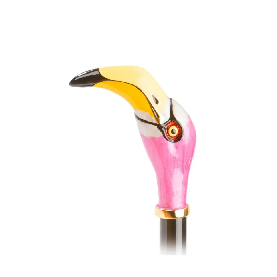 Pasotti Ombrelli 1956 - 189 21065-30 K9 - Flamingo Umbrella - Luxury Artisan High Quality Umbrella - Avvenice