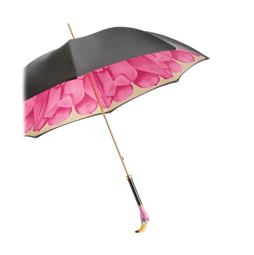 Pasotti Ombrelli 1956 - 189 21065-30 K9 - Flamingo Umbrella - Luxury Artisan High Quality Umbrella - Avvenice