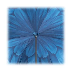Pasotti Ombrelli 1956 - 189 21065-13 P17 - Blue Petal Luxury Umbrella - Luxury Artisan High Quality Umbrella - Avvenice