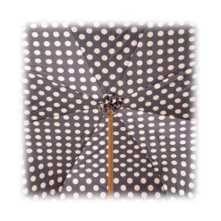 Pasotti Ombrelli 1956 - 189 55874-164 U14 - Classic Tone Umbrella with Polka Dots - Luxury Artisan High Quality Umbrella - Avvenice