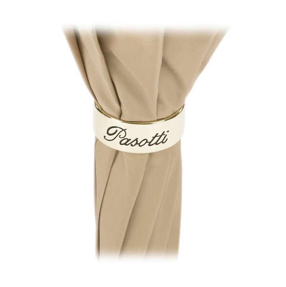 Pasotti Ombrelli 1956 - 189 55874-164 U14 - Classic Tone Umbrella with Polka Dots - Luxury Artisan High Quality Umbrella - Avvenice