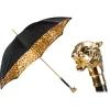 Pasotti Ombrelli 1956 - 189 52417-12 W35 - Spotted Umbrella with Golden Tiger - Luxury Artisan High Quality Umbrella - Avvenice