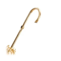 Pasotti Ombrelli 1956 - 177 Plat-300 P5 - Woman Ivory Umbrella Decorated - Luxury Artisan High Quality Umbrella - Avvenice