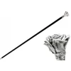 Pasotti Ombrelli 1956 - BA W43 - Silver Rose Stick - Luxury Artisan High Quality Stick - Avvenice
