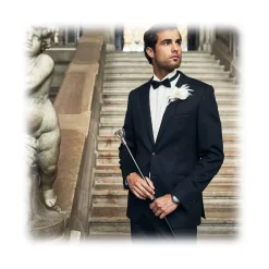 Pasotti Ombrelli 1956 - BA W43 - Silver Rose Stick - Luxury Artisan High Quality Stick - Avvenice