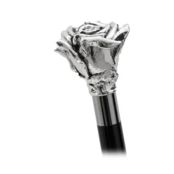Pasotti Ombrelli 1956 - BA W43 - Silver Rose Stick - Luxury Artisan High Quality Stick - Avvenice