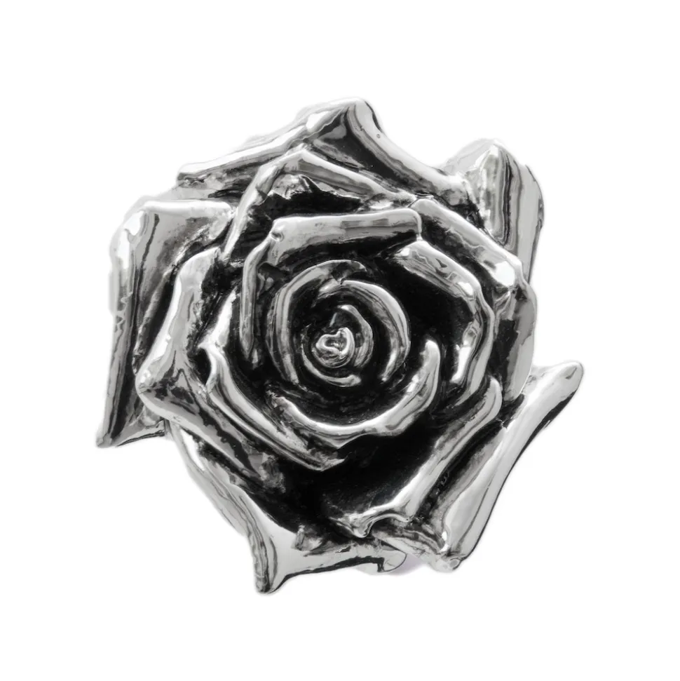 Pasotti Ombrelli 1956 - CS W43 - Rose Silver Shoehorn - Luxury Artisan High Quality Umbrella - Avvenice