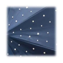 Pasotti Ombrelli 1956 - 185N 21284-17 W68PB - Blue Swarovski® Umbrella - Luxury Artisan High Quality Umbrella - Avvenice