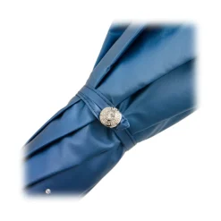 Pasotti Ombrelli 1956 - 185N 21284-17 W68PB - Blue Swarovski® Umbrella - Luxury Artisan High Quality Umbrella - Avvenice