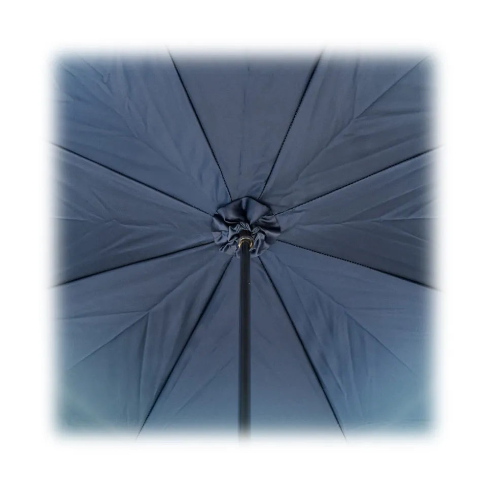 Pasotti Ombrelli 1956 - 185N 21284-17 W68PB - Blue Swarovski® Umbrella - Luxury Artisan High Quality Umbrella - Avvenice