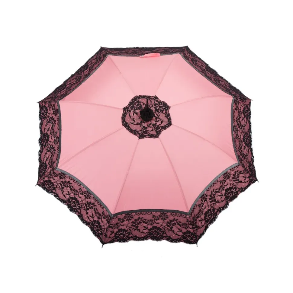 Pasotti Ombrelli 1956 - 352NE SUM-3 D1 - Burlesque Parasol with Manual Opening - Luxury Artisan High Quality Umbrella - Avvenice