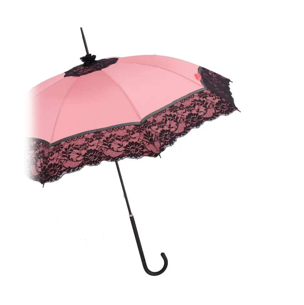 Pasotti Ombrelli 1956 - 352NE SUM-3 D1 - Burlesque Parasol with Manual Opening - Luxury Artisan High Quality Umbrella - Avvenice