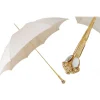Pasotti Ombrelli 1956 - 386OR Serge-65 E11 - Elegant Ecru Parasol - Luxury Artisan High Quality Umbrella - Avvenice