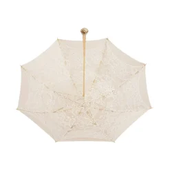 Pasotti Ombrelli 1956 - 386OR Serge-65 E11 - Elegant Ecru Parasol - Luxury Artisan High Quality Umbrella - Avvenice