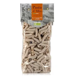 Pasta d'Alba - Organic Penne with Durum Wheat Senatore Cappelli Organic Wholemeal Flour - Artisan Line - Organic Italian Pasta - Avvenice