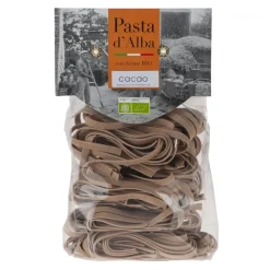 Pasta d'Alba - Organic Tagliatelle with Cacao - Artisan Line - Artisan Organic Italian Pasta - Avvenice