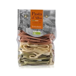 Pasta d'Alba - Organic Tagliatelle Tricolor - Artisan Line - Artisan Organic Italian Pasta - Avvenice
