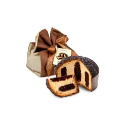 Pasticceria Fraccaro - Gianduia Cream Panettone - Elegance Wrapping - Artisan Panettone - Fraccaro Spumadoro - Avvenice