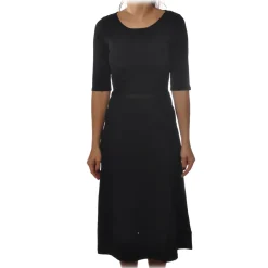 Patrizia Pepe - 3/4 Sleeves Dress Below the Knee - Black - Dress - Made in Italy - Luxury Exclusive Collection - Avvenice