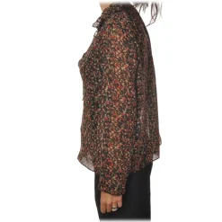 Patrizia Pepe - Blouse in Floral Pattern - Black/Pattern - Shirt - Made in Italy - Luxury Exclusive Collection - Avvenice