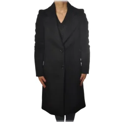 Patrizia Pepe - Coat 3/4 Single-Breasted Closure - Black - Jacket - Made in Italy - Luxury Exclusive Collection - Avvenice