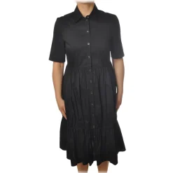 Patrizia Pepe - Cotton Shirt Dress - Black - Dress - Made in Italy - Luxury Exclusive Collection - Avvenice