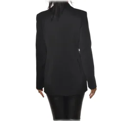 Patrizia Pepe - Double Breasted Collarless Jacket - Black - Jacket - Made in Italy - Luxury Exclusive Collection - Avvenice