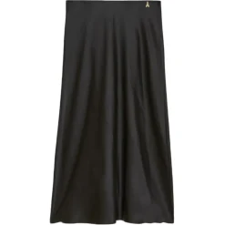 Patrizia Pepe - Glossy Fabric Midi Skirt - Black - Skirt - Made in Italy - Luxury Exclusive Collection - Avvenice