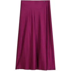 Patrizia Pepe - Glossy Fabric Midi Skirt - Magenta - Skirt - Made in Italy - Luxury Exclusive Collection - Avvenice