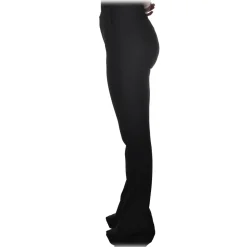 Patrizia Pepe - High-waisted Trousers with Cinos Pocket Model - Black - Trousers - Made in Italy - Luxury Exclusive Collection - Avvenice