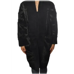 Patrizia Pepe - Long Cardigan Without Closures - Black - Pullover - Made in Italy - Luxury Exclusive Collection - Avvenice