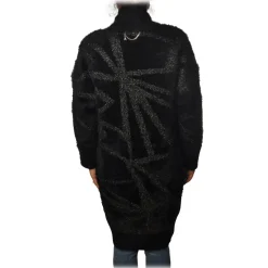 Patrizia Pepe - Long Cardigan Without Closures - Black - Pullover - Made in Italy - Luxury Exclusive Collection - Avvenice